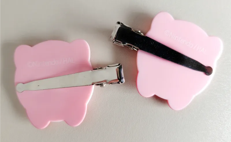 星のカービィヘアピタクリップの裏面