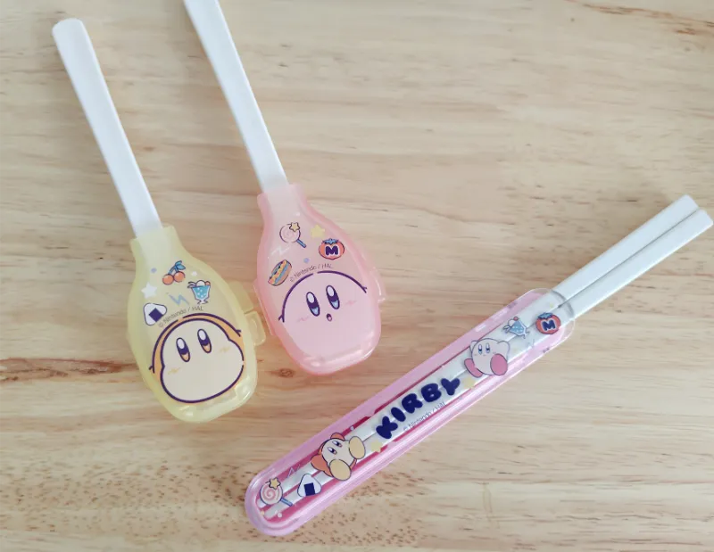 ダイソーで買ったカービィの箸・スプーン・フォーク