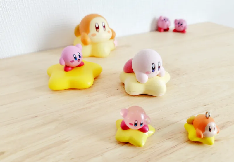 エアライダーっぽく並ぶカービィとワドルディ