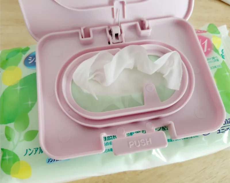 ふたを付けると使いやすい