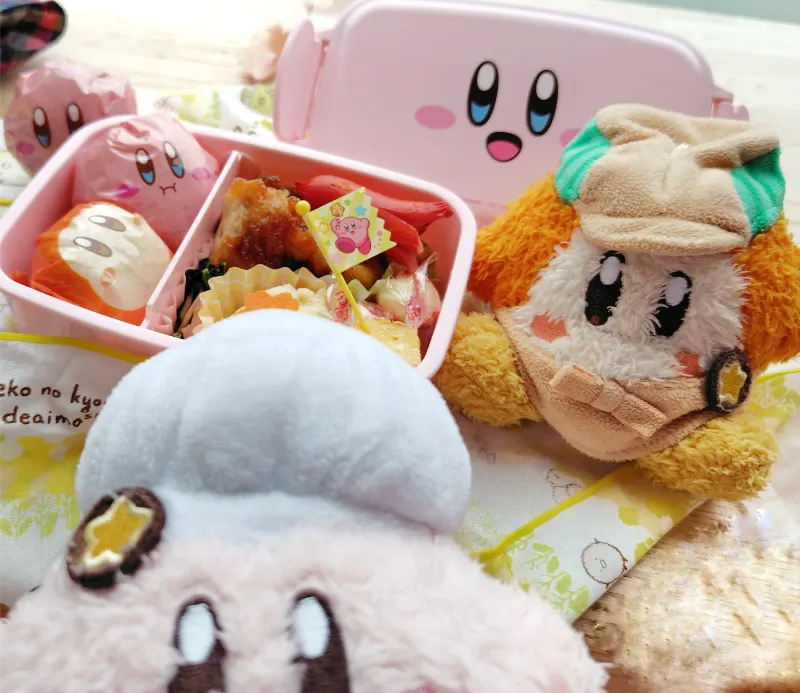 カービィのお弁当箱にお弁当
