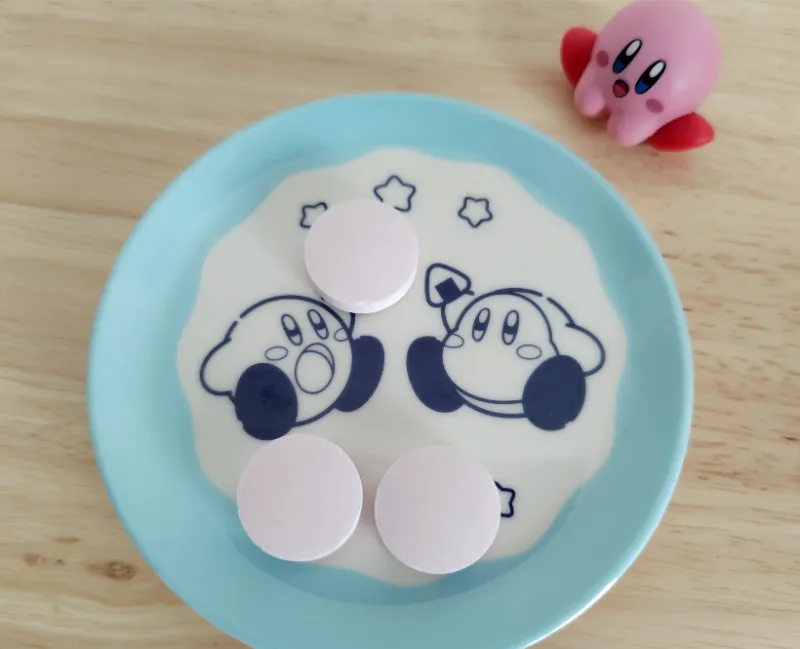塩ラムネの中身を出した