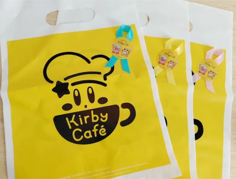 カービィカフェショッパーSサイズリボンシールつき