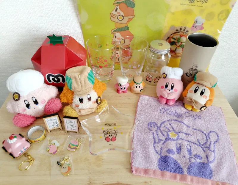 2023年、2026年にカービィカフェでゲットしたぬいぐるみなど