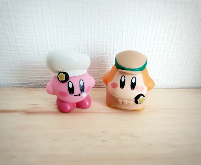 カービィカフェのカービィとワドルディのフィンガーパペット