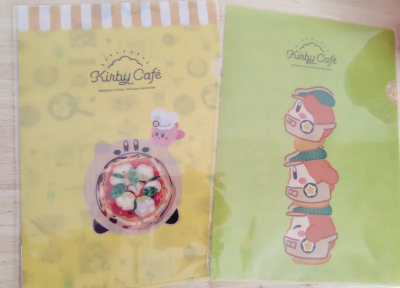 カービィカフェデザインのクリアファイル