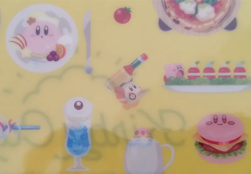 カフェデザインのクリアファイル裏面のタバスコワドルディ