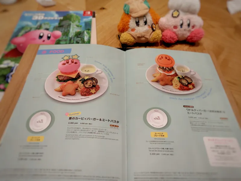 カービィカフェ大阪店内の２０２６夏メニュー