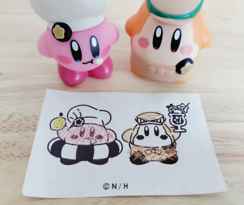 2023年のカービィカフェのレシートのイラスト