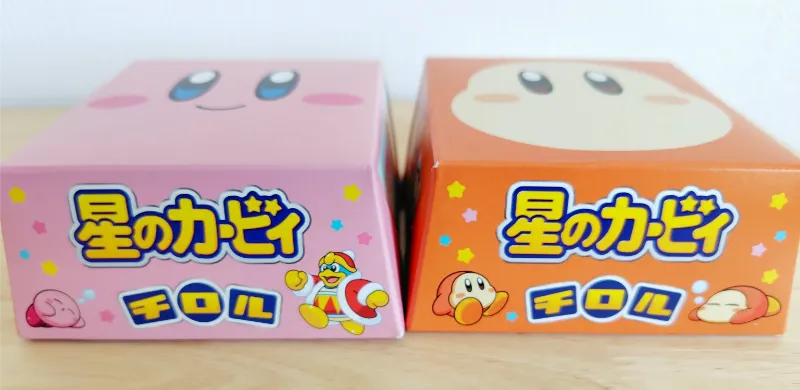 カービィチロルチョコボックスの側面