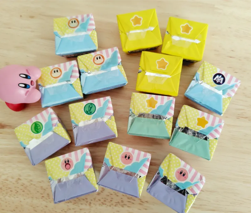 カービィチロルチョコ個包装の裏側